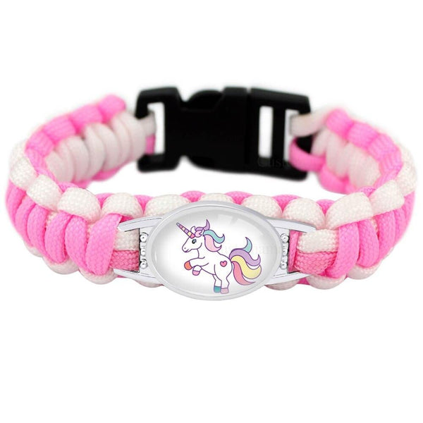 Pink Unicorn Loom Bracelet